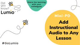 Mini-PD: Add Instructional Audio