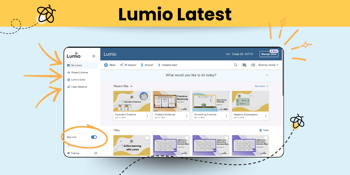 A new look is coming to your Lumio home page