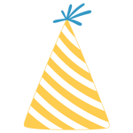 Party hat blue top