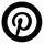 Pinterest white icon