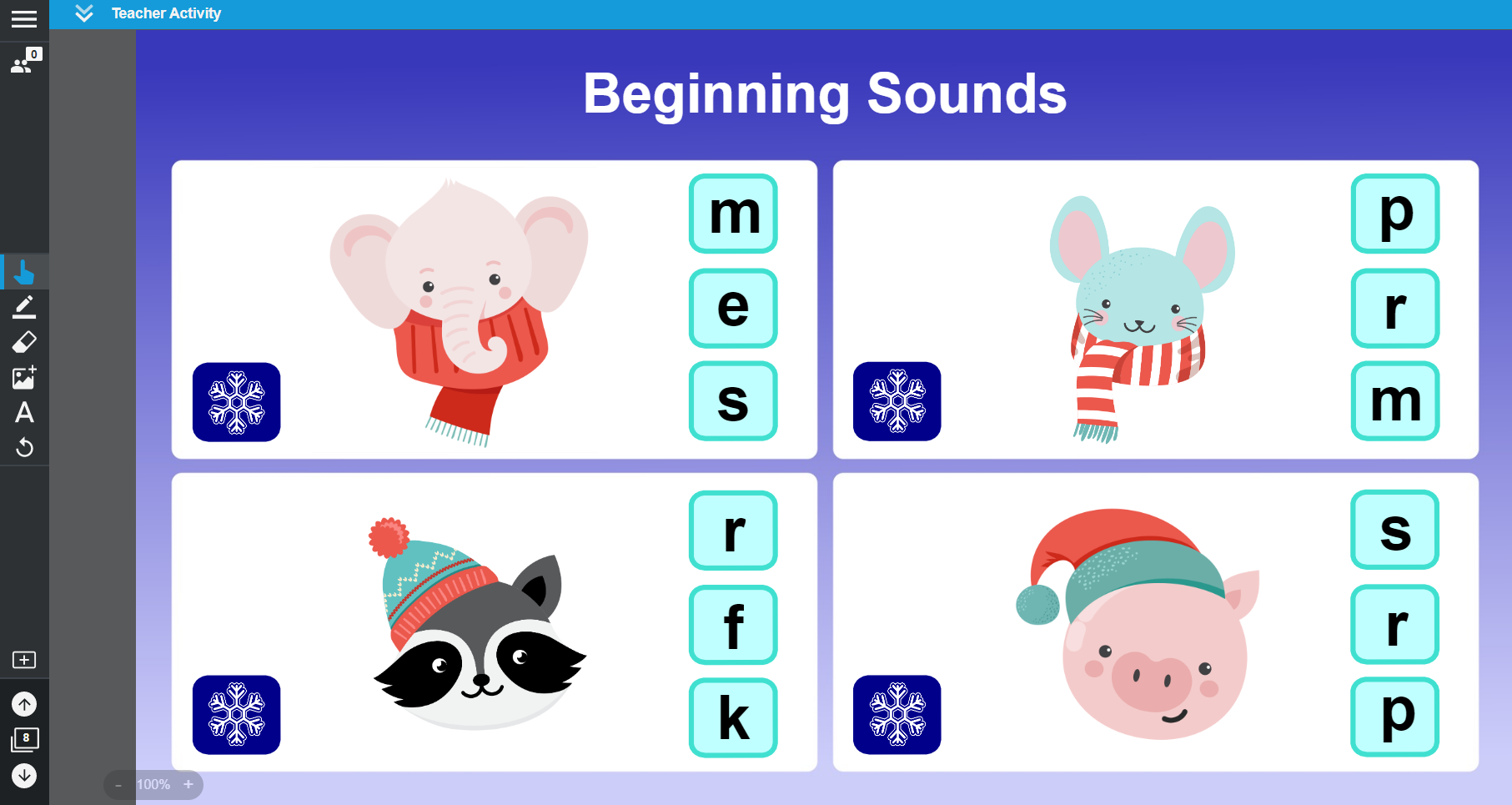 Beginning Sounds & Syllables