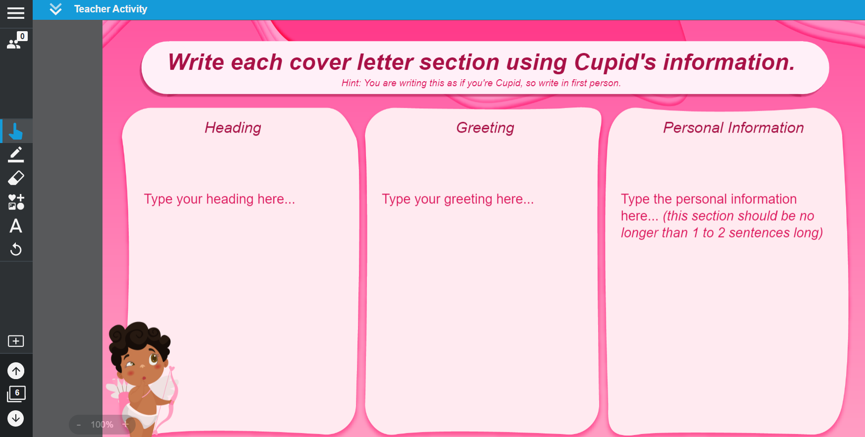 Cupid's Cover Letter