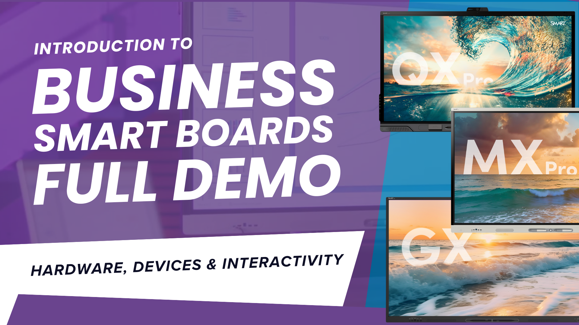 Transform Your Team’s Collaboration: Discover how SMART solutions can enhance the way your team collaborates and communicates. In this demo video, you’ll get an overview of our interactive displays, learn how they integrate seamlessly with your existing devices, and see firsthand how interactivity boosts productivity and drives results.