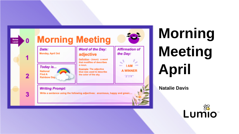 Morning Meeting April