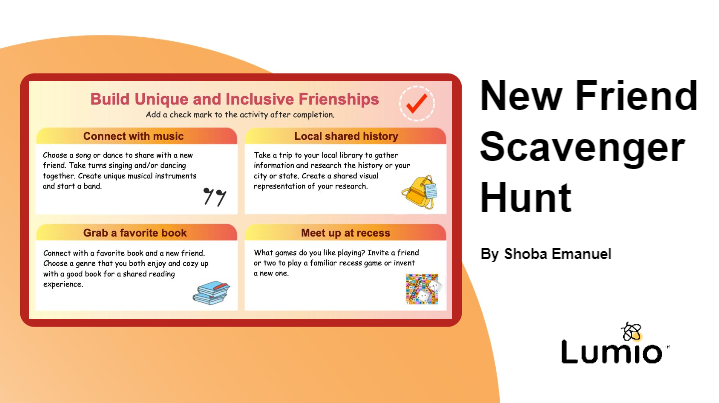 New Friend Scavenger Hunt