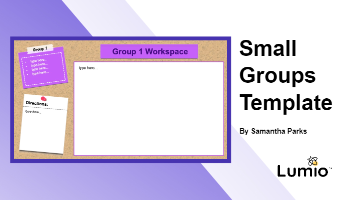 Small Groups Template