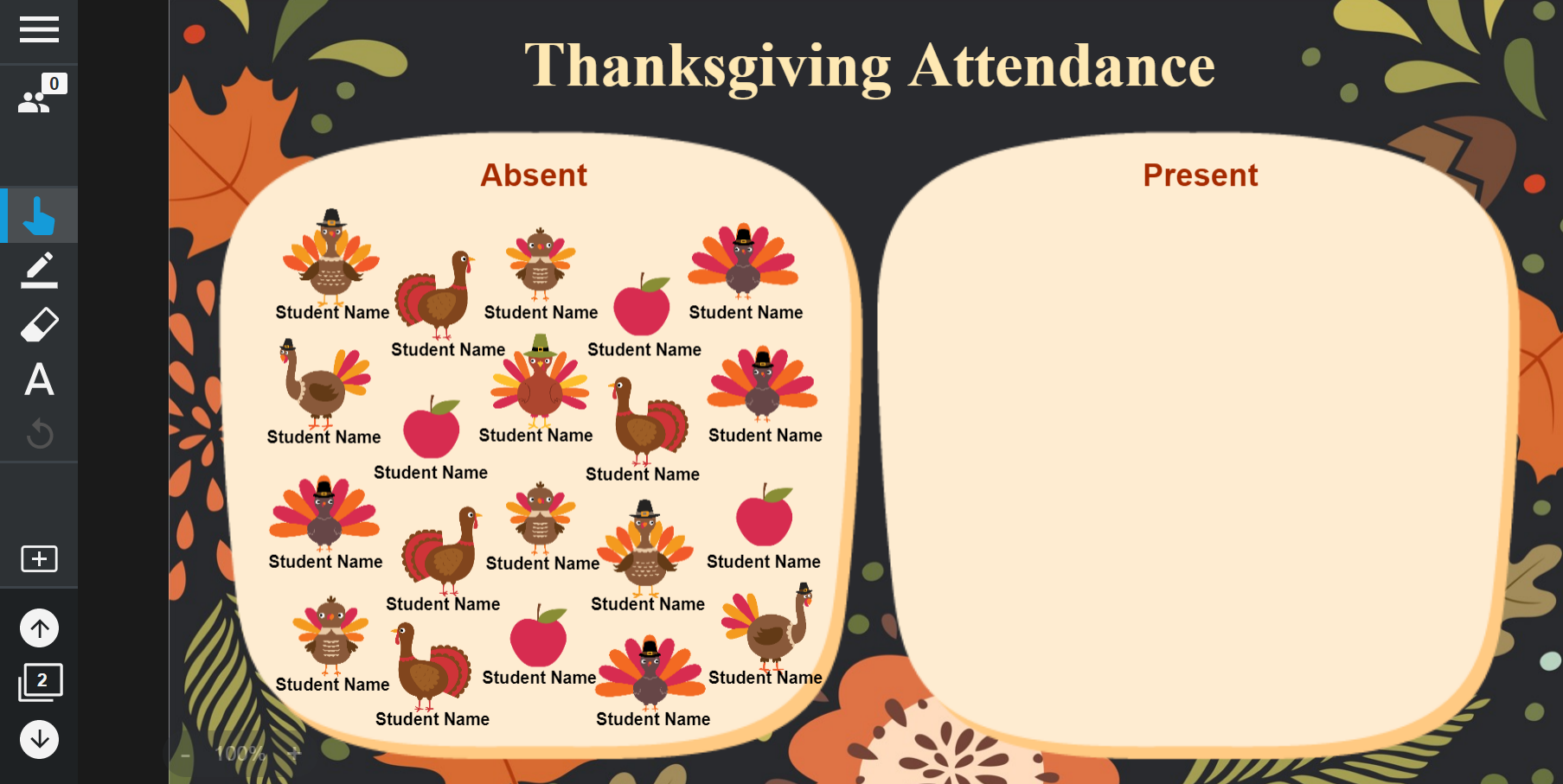 Thanksgiving Attendance