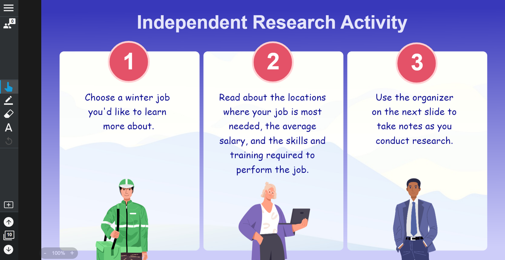 Winter Jobs Research Activity