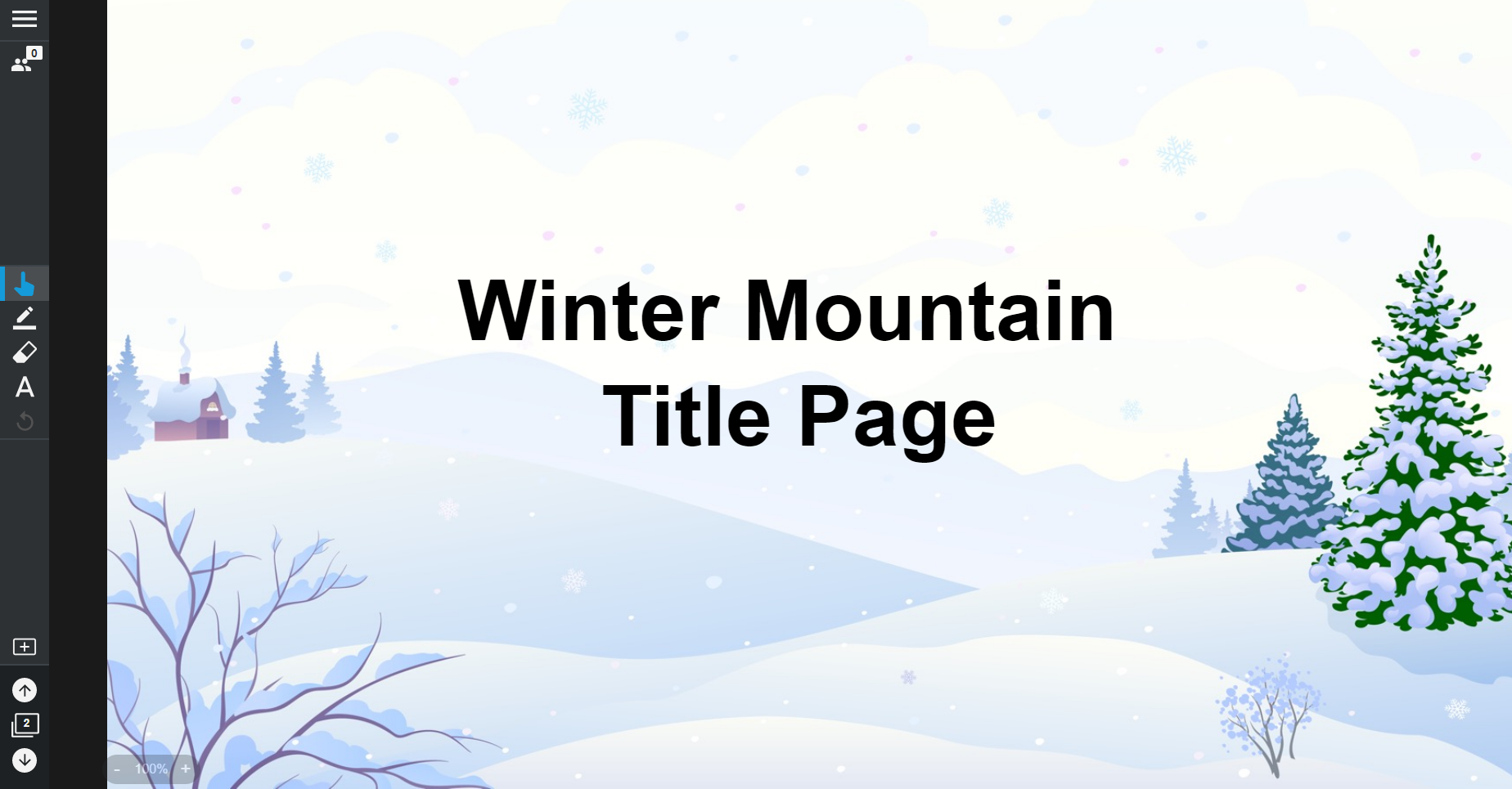 Winter Mountain Template